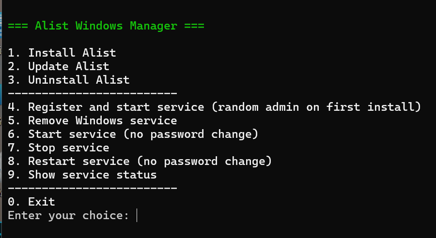 alist-windows-install-en